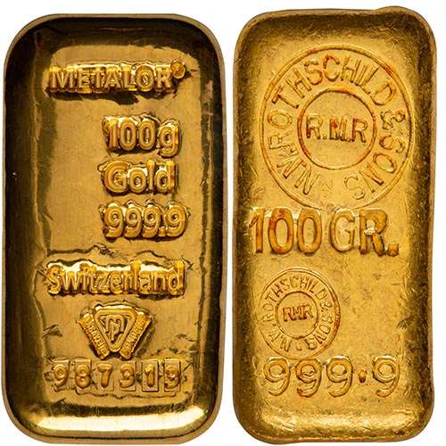 100 Gram Gold Bar
