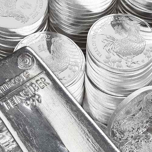 Silver Bullion Coins and Bars