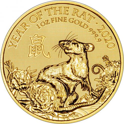2020 Year of the Rat Gold Coin