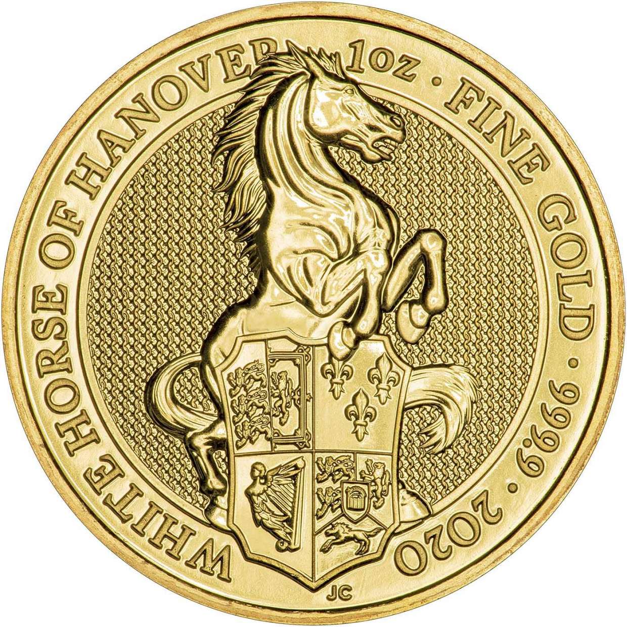 White Horse of Hanover Gold Bullion 1oz Reverse The Royal Mint 