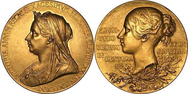 1897 Victoria Diamond Jubilee Gold Medallion