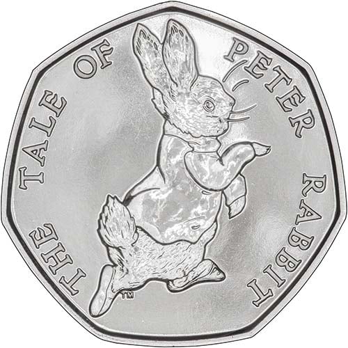 Buy A 2017 Beatrix Potter - Peter Rabbit 50p BU | Chard