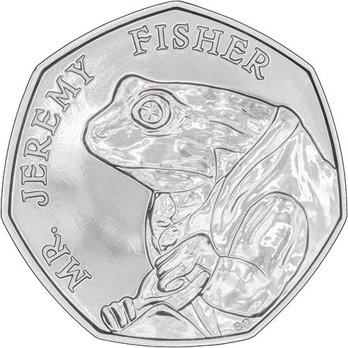 Jeremy fisher 50p coins